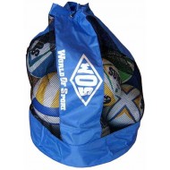 World of Sport Primary Nylon & Mesh Ball Carry Bag